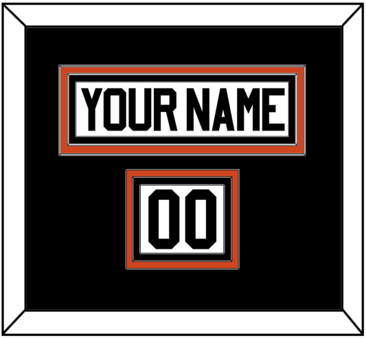 Philadelphia Nameplate & Number (Shoulder) - Home Orange - Premier Tier 3