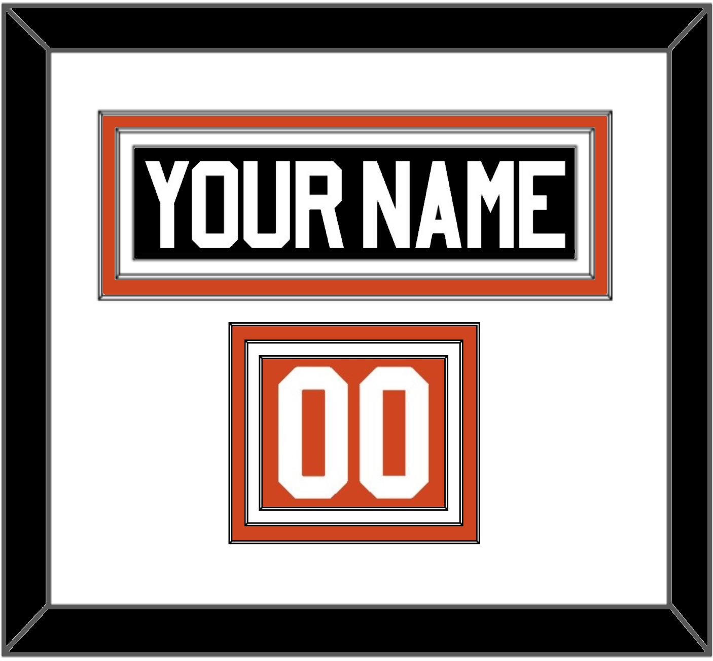Philadelphia Nameplate & Number (Shoulder) - Road White - Premier Tier 1