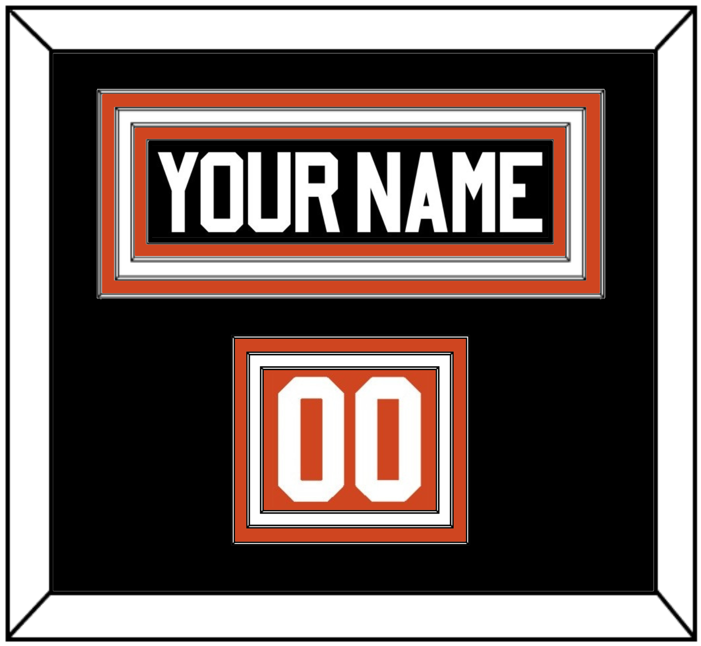 Philadelphia Nameplate & Number (Shoulder) - Road White - Premier Tier 4