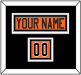 Philadelphia Nameplate & Number (Shoulder) - Alternate Black - Triple Mat 2
