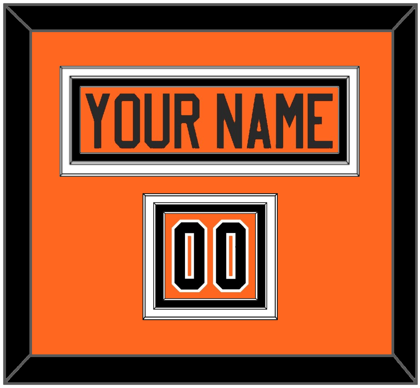 Philadelphia Nameplate & Number (Shoulder) - Alternate Black - Premier Tier 3