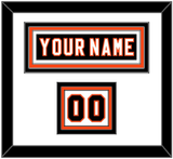 Philadelphia Nameplate & Number (Shoulder) - Road/Home Black (1997-2007) - Triple Mat 2