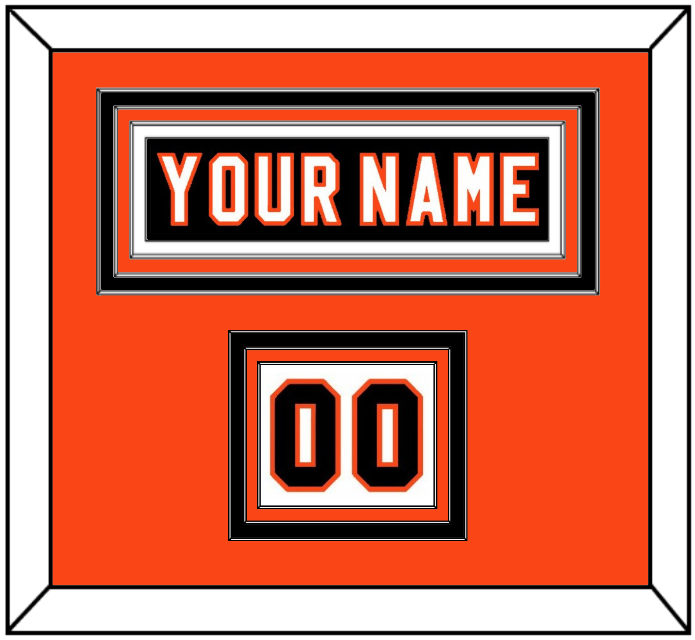 Philadelphia Nameplate & Number (Shoulder) - Home Black (2007-2010) - Premier Tier 4