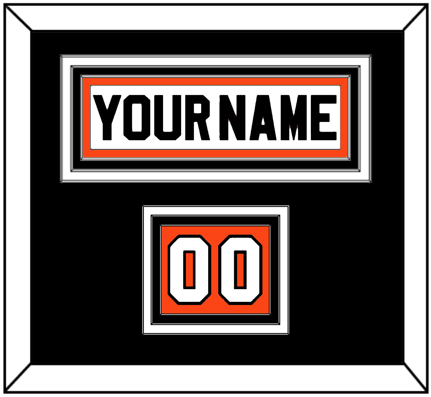 Philadelphia Nameplate & Number (Shoulder) - Road White (2007/2010) - Premier Tier 6