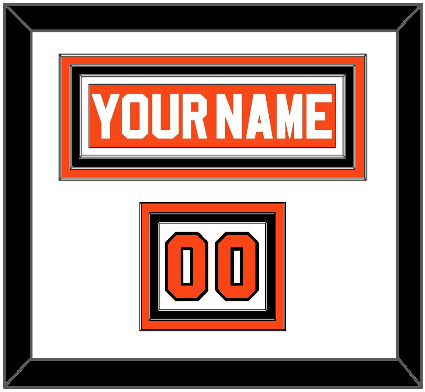 Philadelphia Nameplate & Number (Shoulder) - Road Orange (1983-2001) - Premier Tier 2