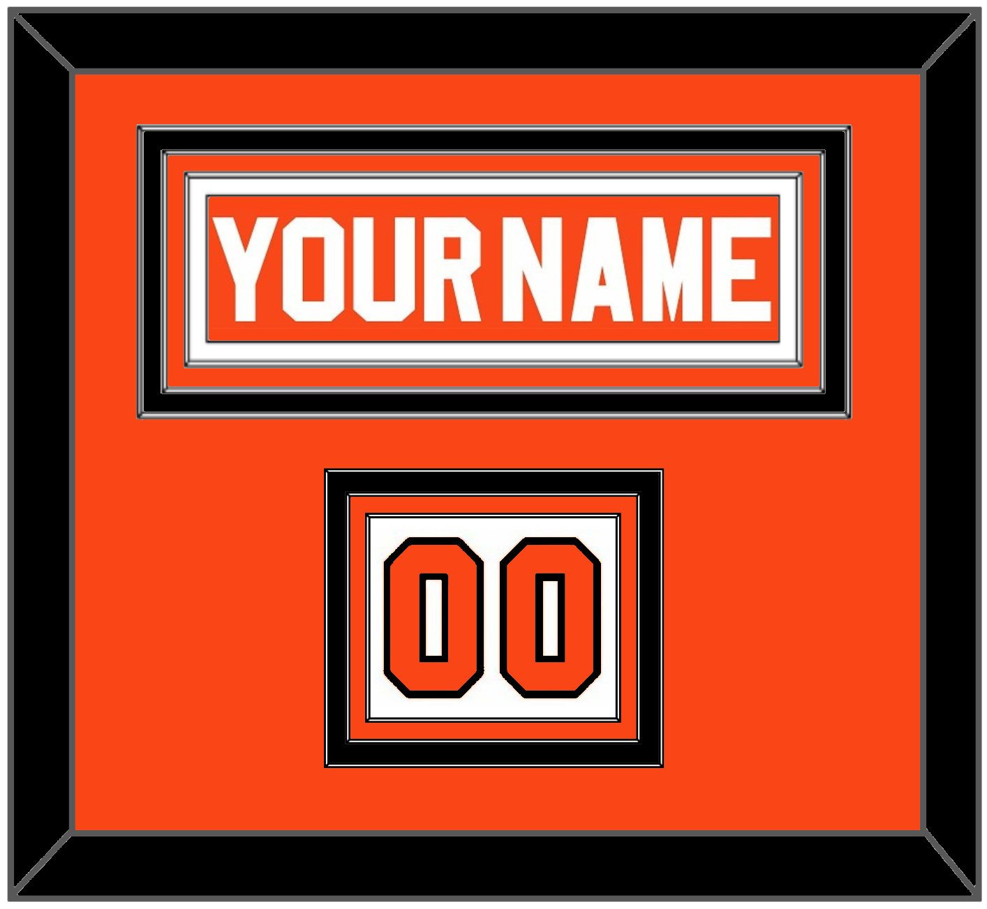 Philadelphia Nameplate & Number (Shoulder) - Road Orange (1983-2001) - Premier Tier 4