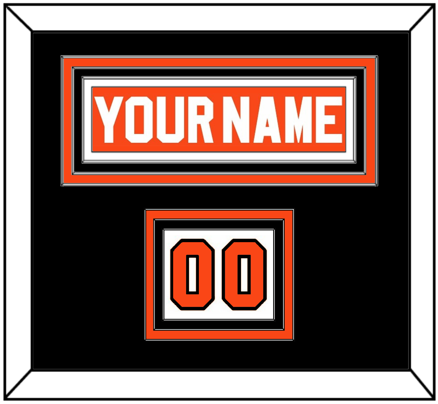 Philadelphia Nameplate & Number (Shoulder) - Road Orange (1983-2001) - Premier Tier 6