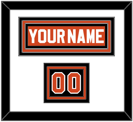 Philadelphia Nameplate & Number (Shoulder) - Reverse Retro Orange (2020-2021) - Premier Tier 1