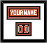 Philadelphia Nameplate & Number (Shoulder) - Reverse Retro Orange (2020-2021) - Triple Mat 1