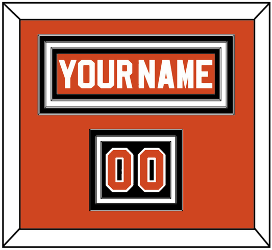 Philadelphia Nameplate & Number (Shoulder) - Reverse Retro Orange (2020-2021) - Premier Tier 2