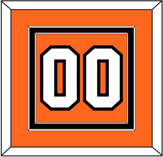 Philadelphia Number (Back) - Home Orange (2017-2023) - Signature Tier 2