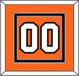 Philadelphia Number (Back) - Home Orange (2017-2023) - Double Mat 2