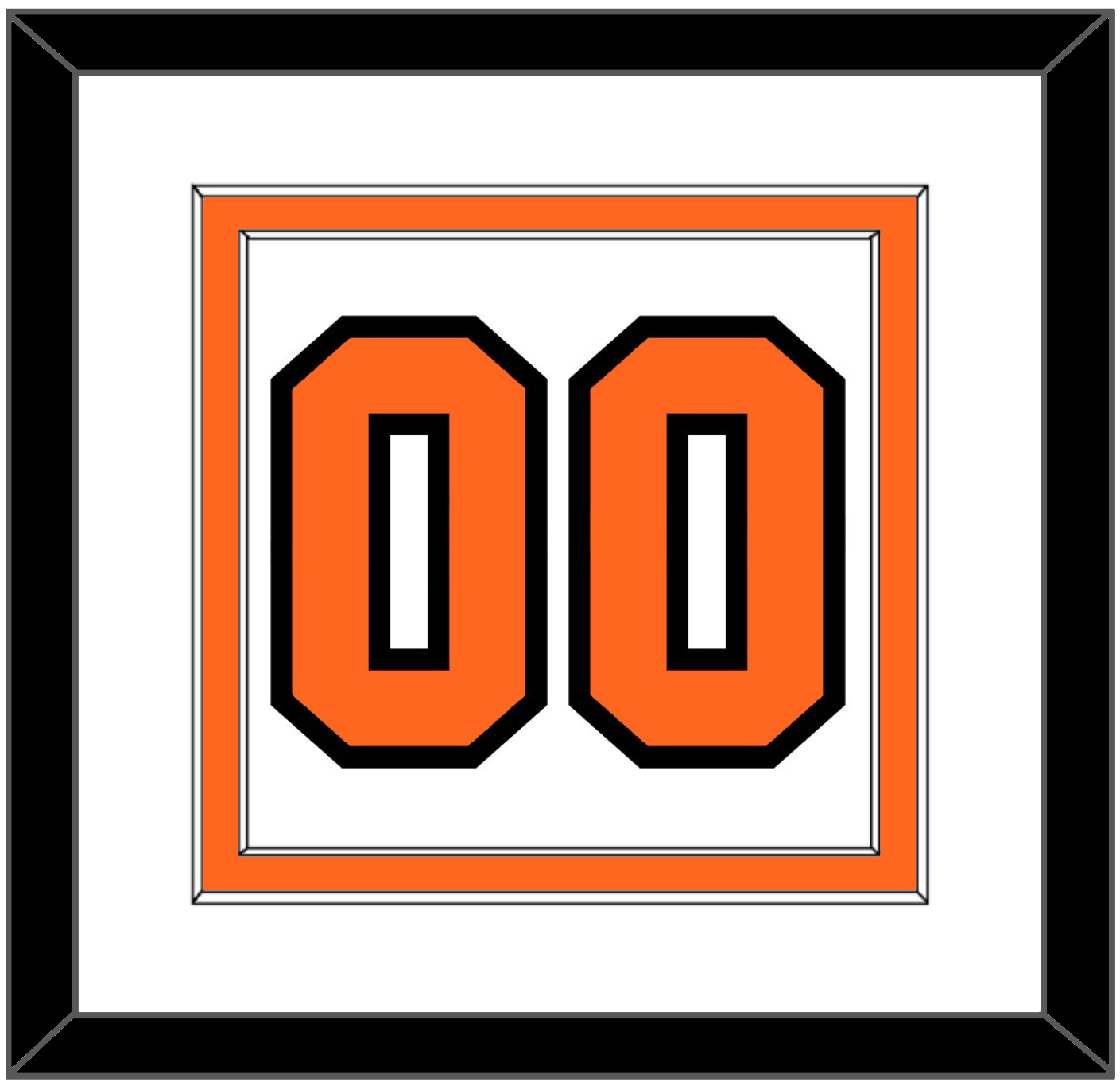 Philadelphia Number (Back) - Road White (2010-2017) - Signature Tier 1