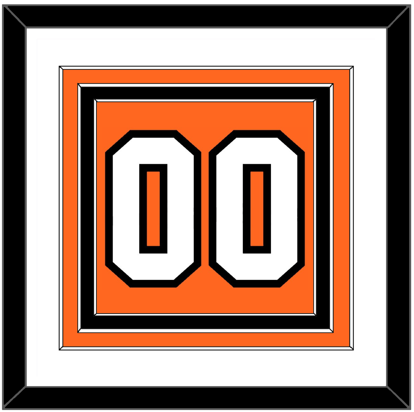 Philadelphia Number (Back) - Home Orange (2010-2017) - Premier Tier 1
