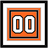 Philadelphia Number (Back) - Home Orange (2017-2023) - Triple Mat 1