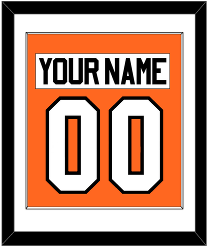 Philadelphia Nameplate & Number (Back) Combined - Home Orange (2010-2017) - Essential Tier 1