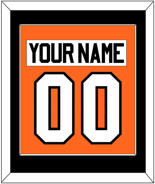Philadelphia Nameplate & Number (Back) Combined - Home Orange (2010-2017) - Essential Tier 2