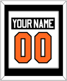 Philadelphia Nameplate & Number (Back) Combined - Road White (2017-2023) - Single Mat 2