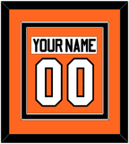 Philadelphia Nameplate & Number (Back) Combined - Home Orange (2010-2017) - Double Mat 2