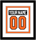 Philadelphia Nameplate & Number (Back) Combined - Road White (2010-2017) - Double Mat 1