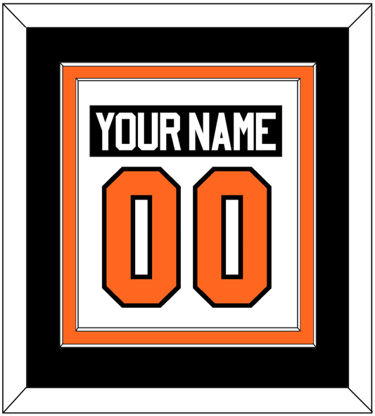 Philadelphia Nameplate & Number (Back) Combined - Road White (2017-2023) - Signature Tier 3