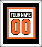 Philadelphia Nameplate & Number (Back) Combined - Road White (2010-2017) - Double Mat 3