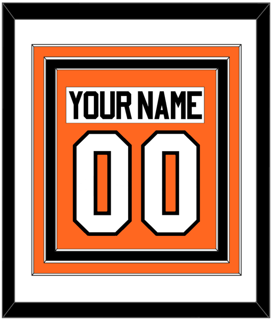 Philadelphia Nameplate & Number (Back) Combined - Home Orange (2017-2023) - Premier Tier 1