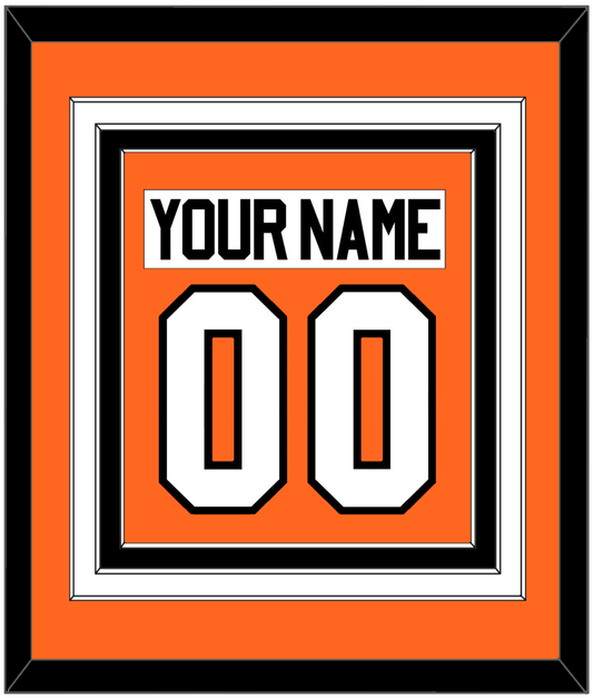 Philadelphia Nameplate & Number (Back) Combined - Home Orange (2017-2023) - Premier Tier 2