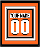 Philadelphia Nameplate & Number (Back) Combined - Home Orange (2010-2017) - Triple Mat 2