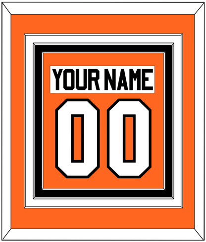 Philadelphia Nameplate & Number (Back) Combined - Home Orange (2010-2017) - Premier Tier 2