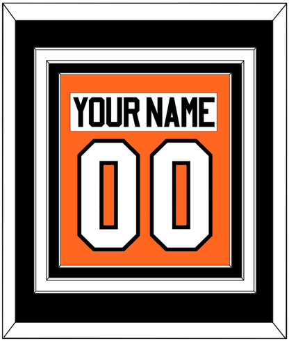 Philadelphia Nameplate & Number (Back) Combined - Home Orange (2010-2017) - Premier Tier 3
