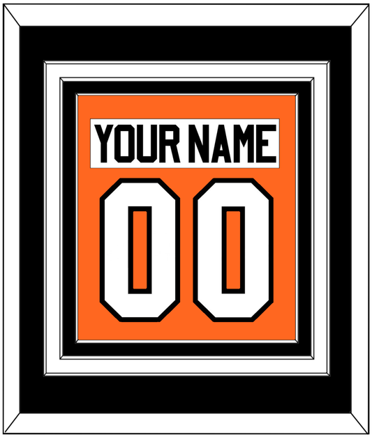 Philadelphia Nameplate & Number (Back) Combined - Home Orange (2017-2023) - Premier Tier 3