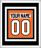 Philadelphia Nameplate & Number (Back) Combined - Home Orange (2010-2017) - Triple Mat 3