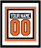 Philadelphia Nameplate & Number (Back) Combined - Road White (2010-2017) - Triple Mat 1