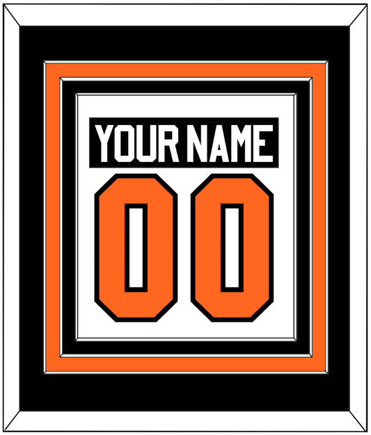 Philadelphia Nameplate & Number (Back) Combined - Road White (2017-2023) - Premier Tier 3