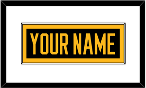 Pittsburgh Nameplate - Home Black - Single Mat 1