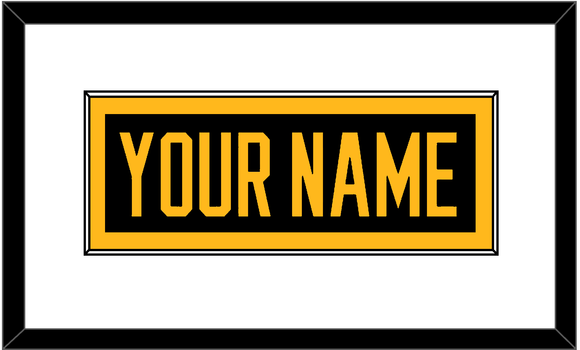 Pittsburgh Nameplate - Home Black - Single Mat 1