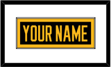 Pittsburgh Nameplate - Home Black - Single Mat 1