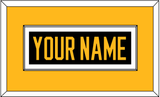 Pittsburgh Nameplate - Home Black - Single Mat 2