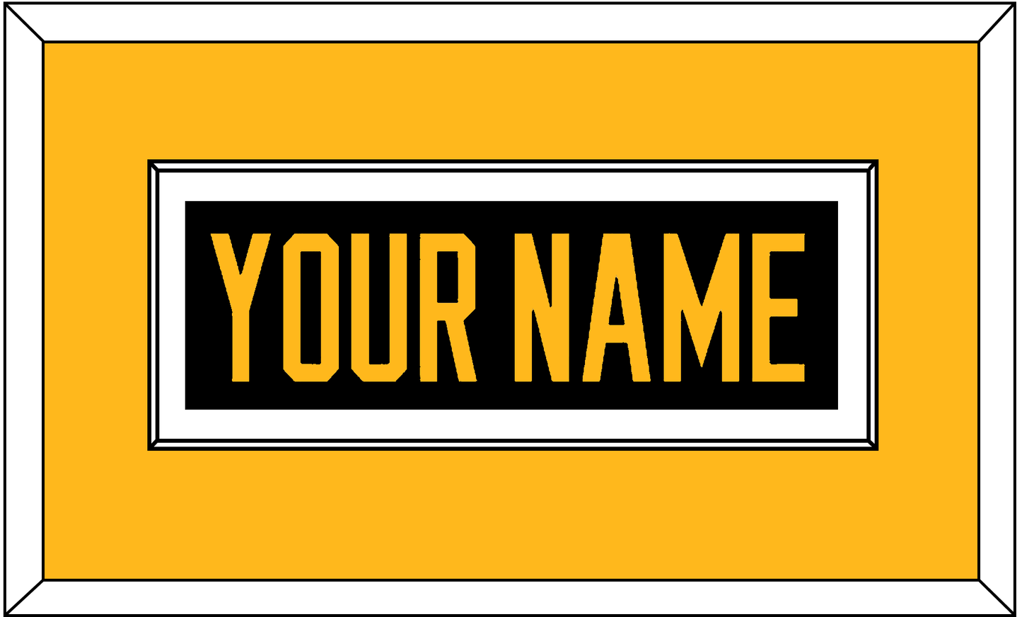 Pittsburgh Nameplate - Alternate Black (2021-2025) - Essential Tier 2