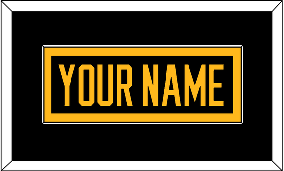 Pittsburgh Nameplate - Road Black (1988-1992) - Single Mat 3