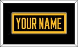 Pittsburgh Nameplate - Road Black (1988-1992) - Single Mat 3
