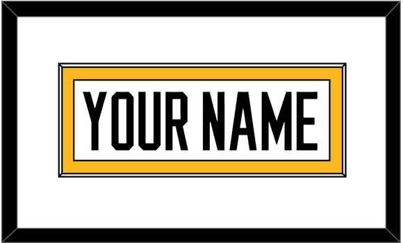 Pittsburgh Nameplate - Reverse Retro White (2020-2021) - Single Mat 1