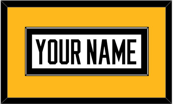 Pittsburgh Nameplate - Reverse Retro White (2020-2021) - Single Mat 2