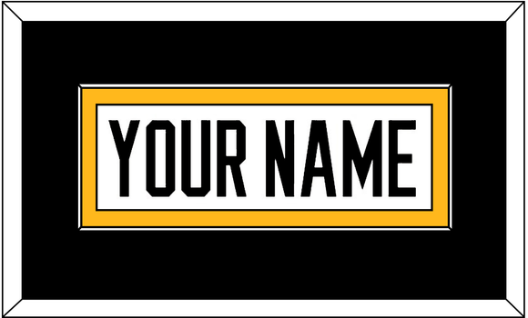 Pittsburgh Nameplate - Reverse Retro White (2020-2021) - Single Mat 3