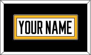 Pittsburgh Nameplate - Road White - Single Mat 3