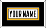 Pittsburgh Nameplate - Road White - Single Mat 3