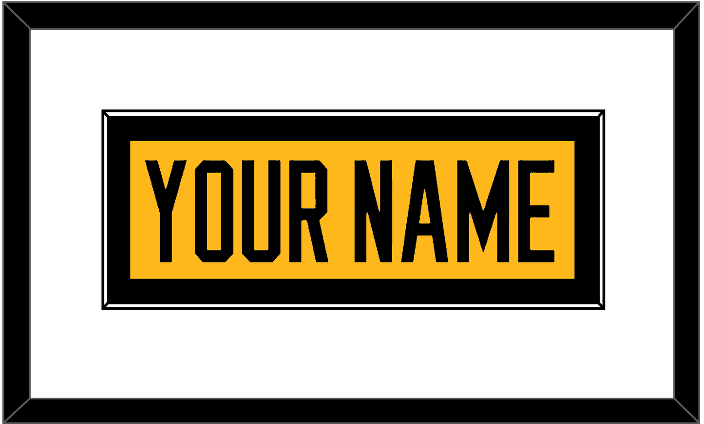 Pittsburgh Nameplate - Alternate Gold (2018-2021) - Essential Tier 1