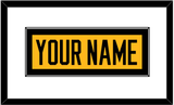 Pittsburgh Nameplate - Alternate Gold (2018-2021) - Single Mat 1