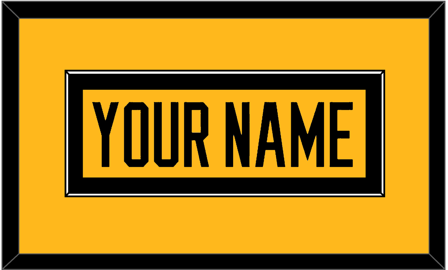 Pittsburgh Nameplate - Alternate Gold (2018-2021) - Essential Tier 2